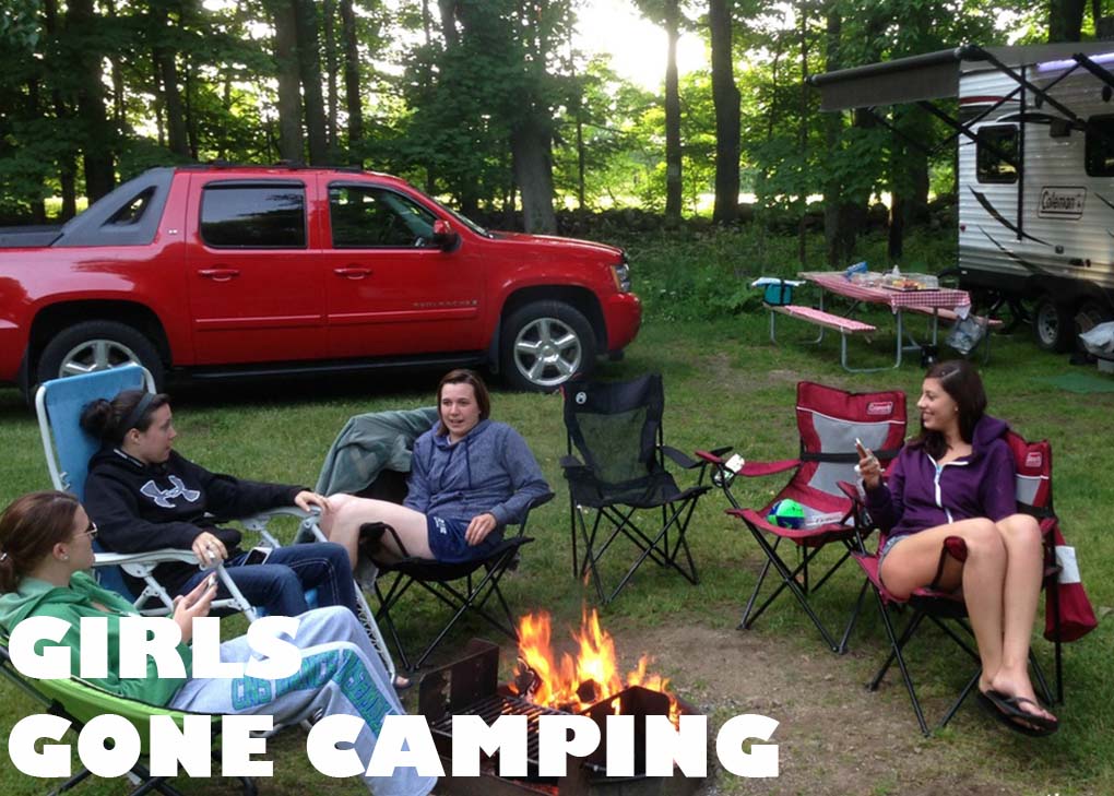 Girls Camping Trip, Lesbians Travel