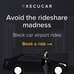 ExecuCar discount ride coupon to airport